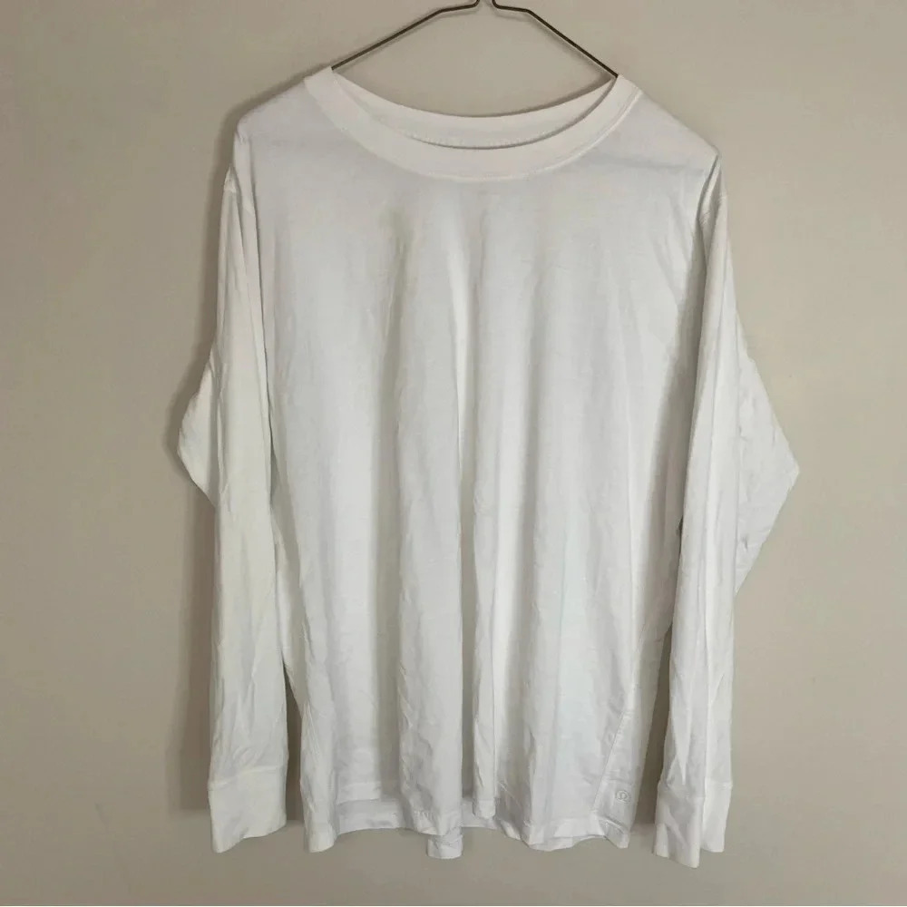 Lululemon White Long Sleeve Shirt